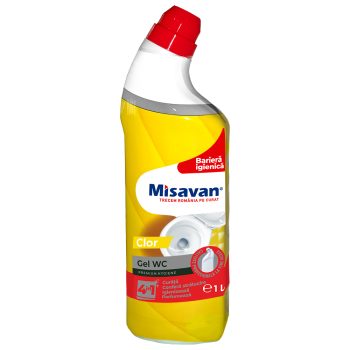 Solutie curatare toaleta 1 litru clor Misavan 4in1
