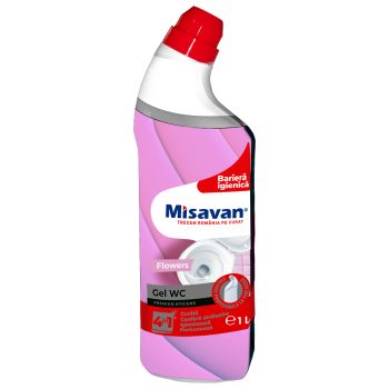 Solutie curatare toaleta 1 litru flowers Misavan 4in1